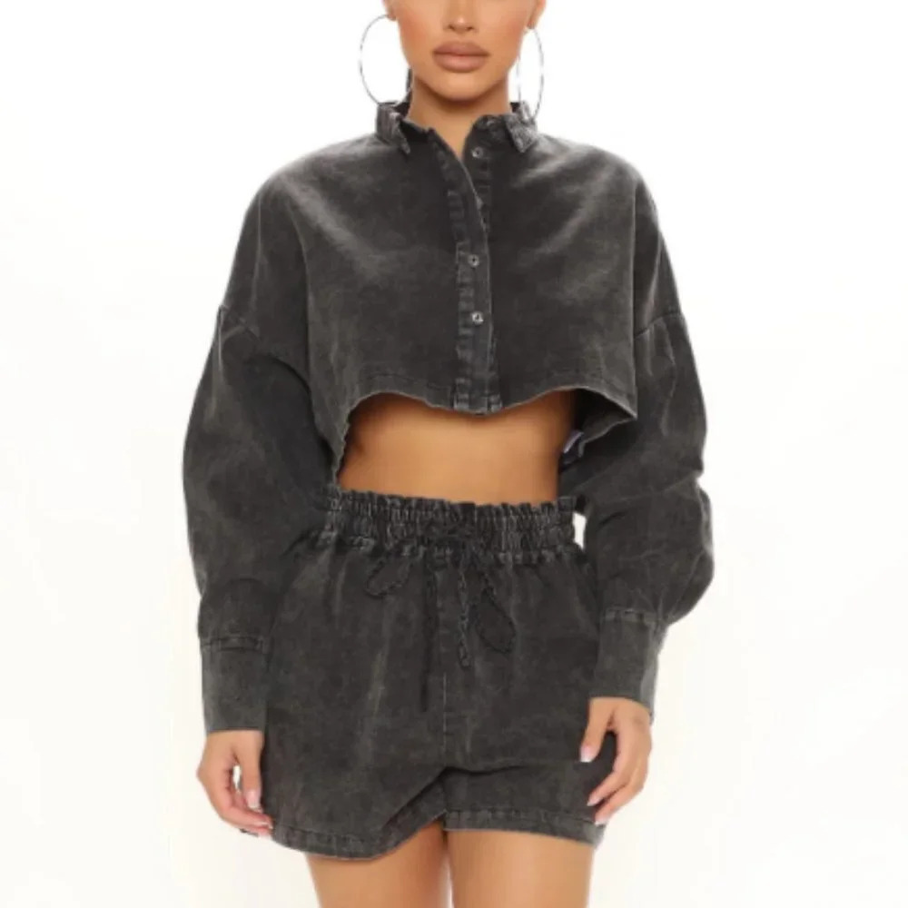 Hyfve Acid Wash Shorts